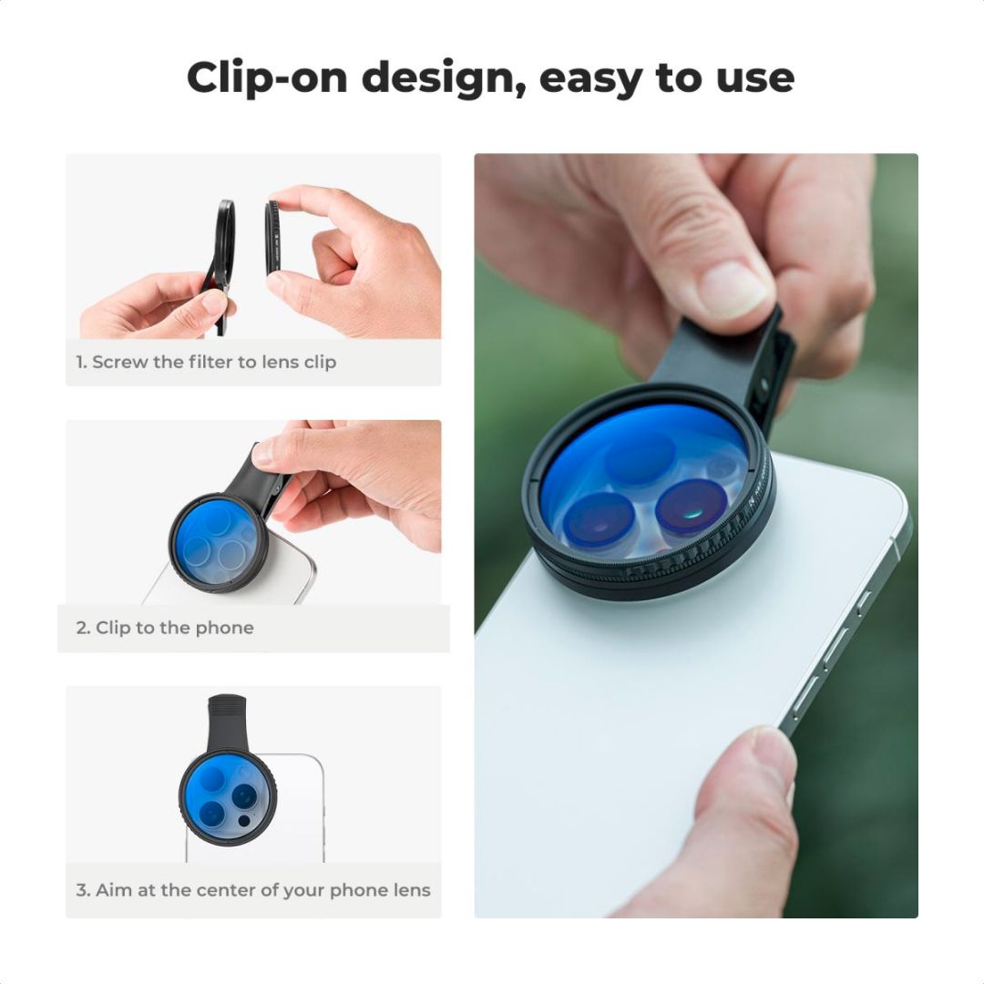 K&F Concept Clip-On CPL (Polarizator) Filter za pametne telefone - 5